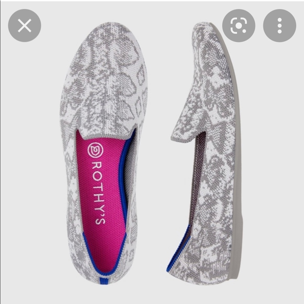 Rothy’s ivory snake loafer